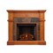 Southern Enterprises 48" Black and Brown Contemporary Electric Fireplace